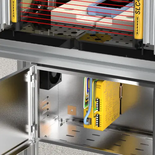 Banner SC10 Programmable Safety Relay Controller: 10 Inputs, 2 Outputs (6A Relays), EtherNet/IP