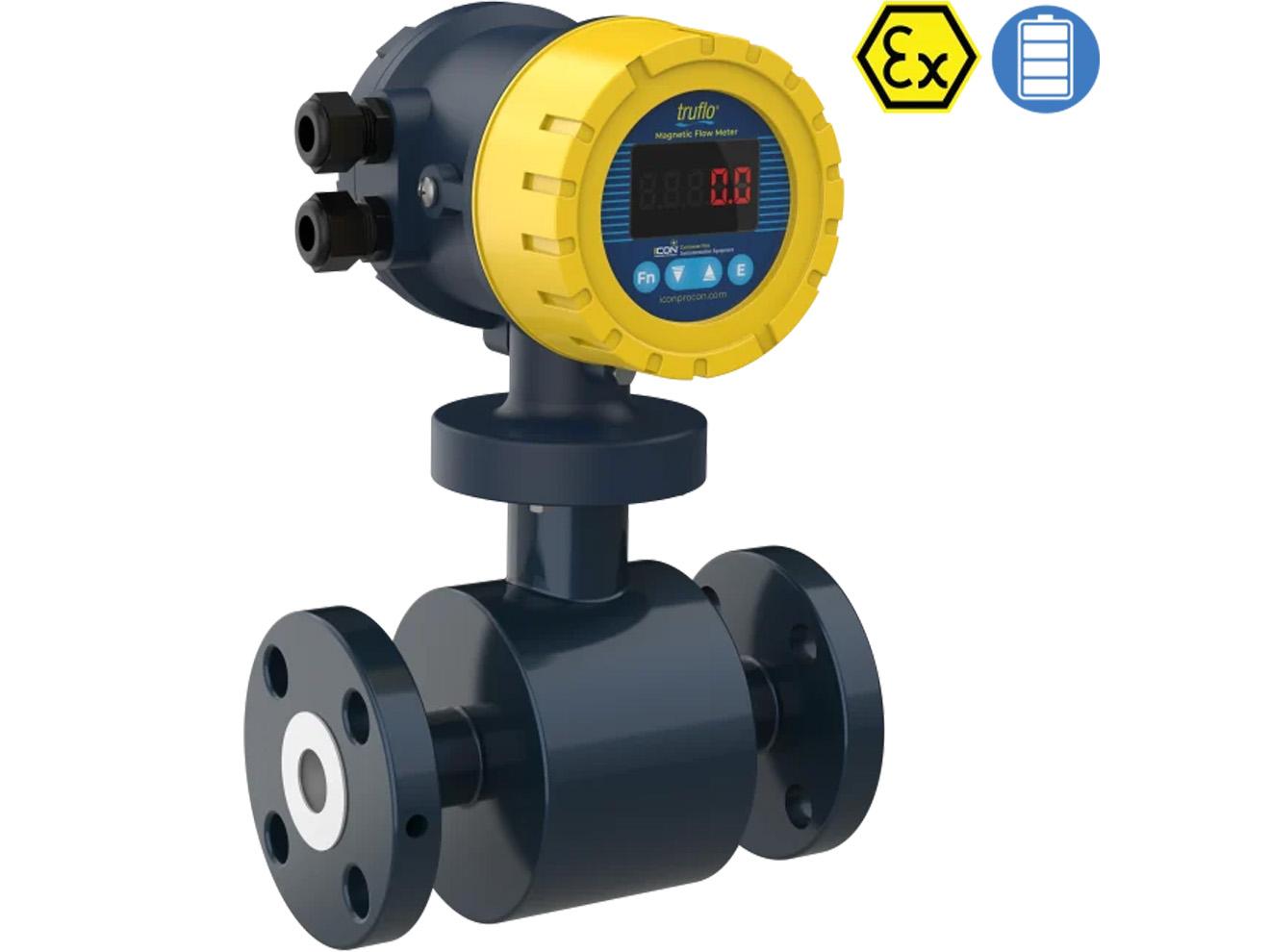 In-Line Magnetic Flow Meter - 1/2-14in, ±0.5% Accuracy | ICON Truflo MF1000