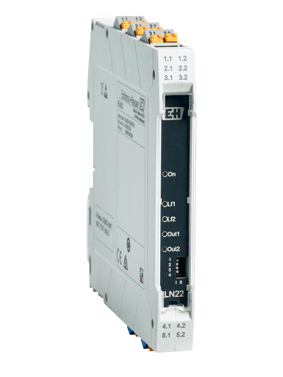 NAMUR Isolating Amplifier - 2-Channel, 12.5mm Wide | E+H RLN22