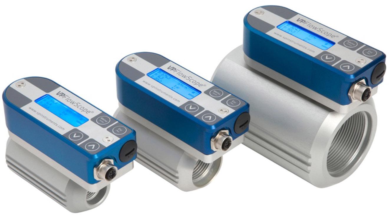 In-Line Compressed Air Flow Meter - Mass Flow, 0.5-2in | VPInstruments VPFlowScope