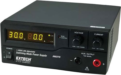 Extech 382275/382276 600W Lab-Grade DC Power Supply: Adjustable Remote Control Switching PSU