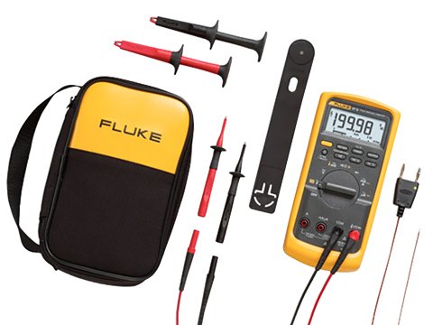 Industrial Electrician Combo Kit - 87V Multimeter & Accessories | Fluke 87-5/E2