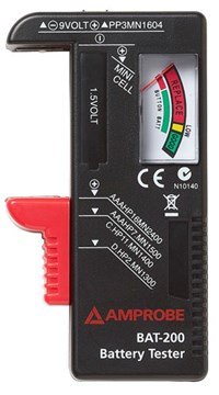 Universal Battery Tester - Standard & Rechargeable | Amprobe BAT-200