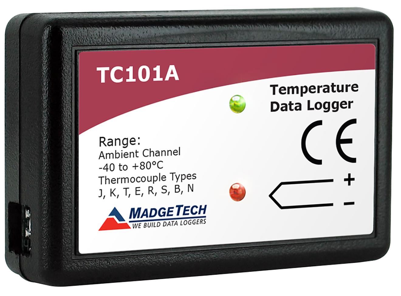 TC101A Thermocouple Data Logger - 10 Year Battery, 1M Readings | MadgeTech