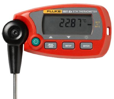 Intrinsically Safe ＂Stik＂ Thermometer - ±0.05°C | Fluke 1551A / 1552A