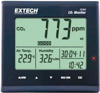 Extech CO100 Desktop IAQ CO2 Monitor | 9999ppm CO2 Tester with Alarm