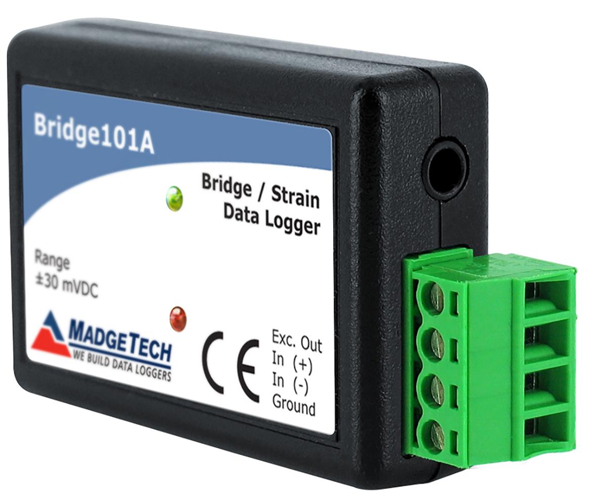 Bridge/Strain Data Logger - 1M Readings, 10-Year Battery | MadgeTech Bridge101A