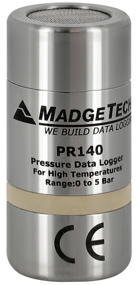 PR140 Pressure Data Logger - 0-5 bar, 140°C, IP68 | MadgeTech
