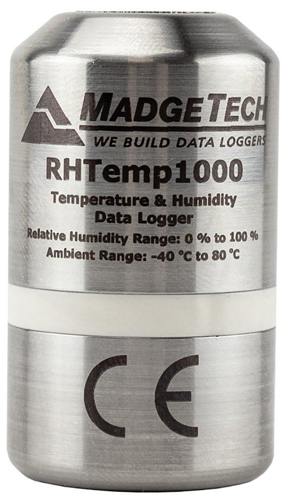 Humidity/Temp Data Logger - RTD, Stainless Steel, 32k Readings | MadgeTech RHTemp1000