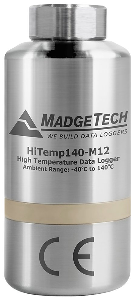 High Temp Logger with M12 Probe - 850°C, ±0.1°C | MadgeTech HiTemp140-M12