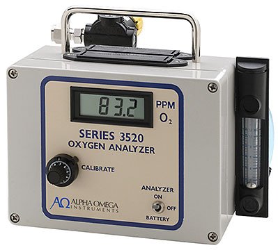 Portable Trace Oxygen Analyzer - 0-20,000 ppm | AOI Series 3520