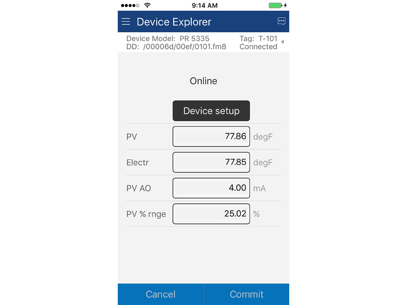 iOS HART Communicator App | ProComSol DevCom.iOS