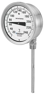 Direct Mount Gas-Actuated Thermometer | Ashcroft C-600B Duratemp