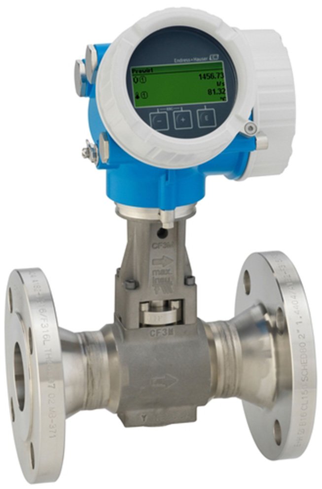 Vortex Flow Meter - Steam/Gases/Liquids, Capacitive Sensor | E+H Prowirl F 200
