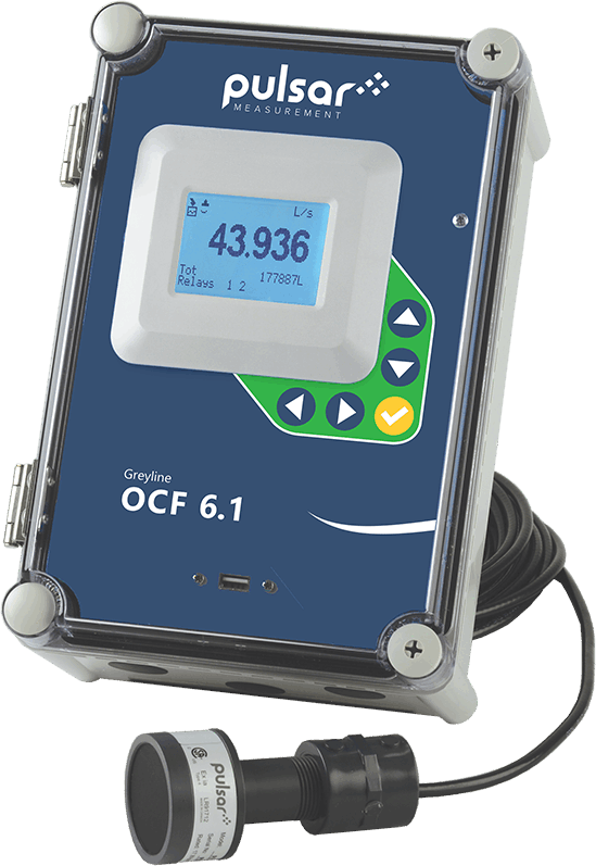 Open Channel Flow/Tank Level Meter - Ultrasonic | Greyline OCF 6.1