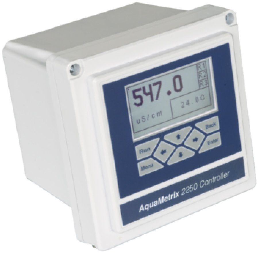 Dual Input Process Controller - pH/ORP/Conductivity Monitoring, 5 Relays | Aquametrix AM-2252