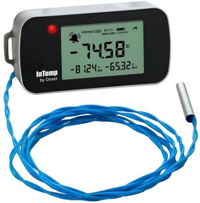 Ultra-Low Temperature Logger - -95°C, Bluetooth, External Probe | InTemp CX405