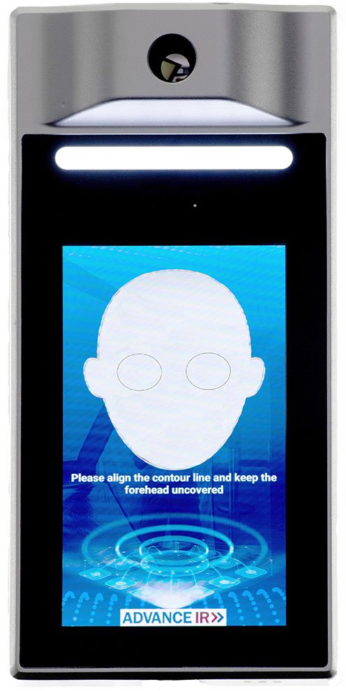 Temperature Scanning Kiosk - Facial Recognition, Door Lock | Advance IR TSCAN-750