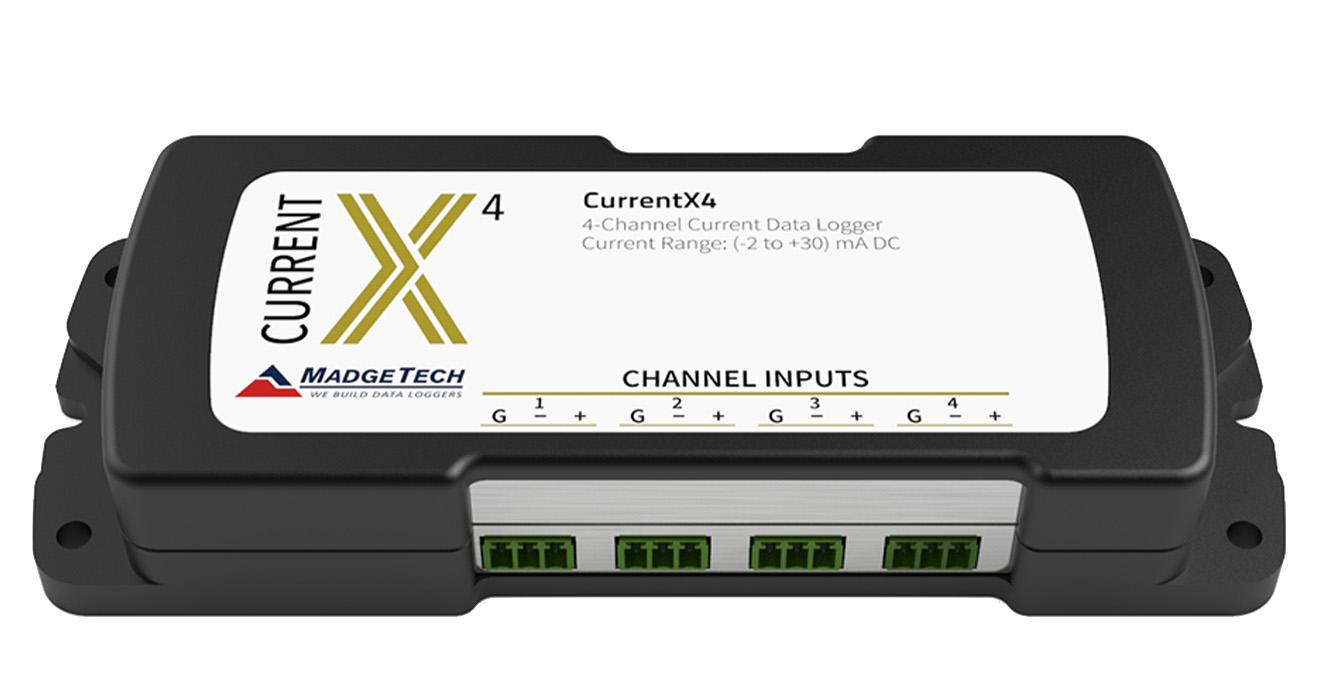 DC Current Data Logger - 4Hz, 4-16 Channels | MadgeTech CurrentX Series