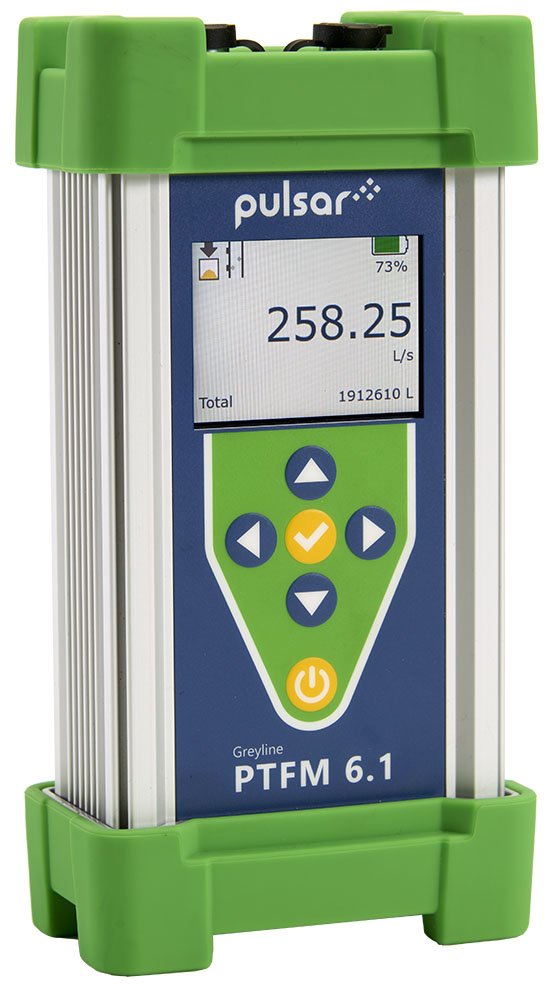 Portable Ultrasonic Flow Meter - Transit Time | Greyline PTFM 6.1