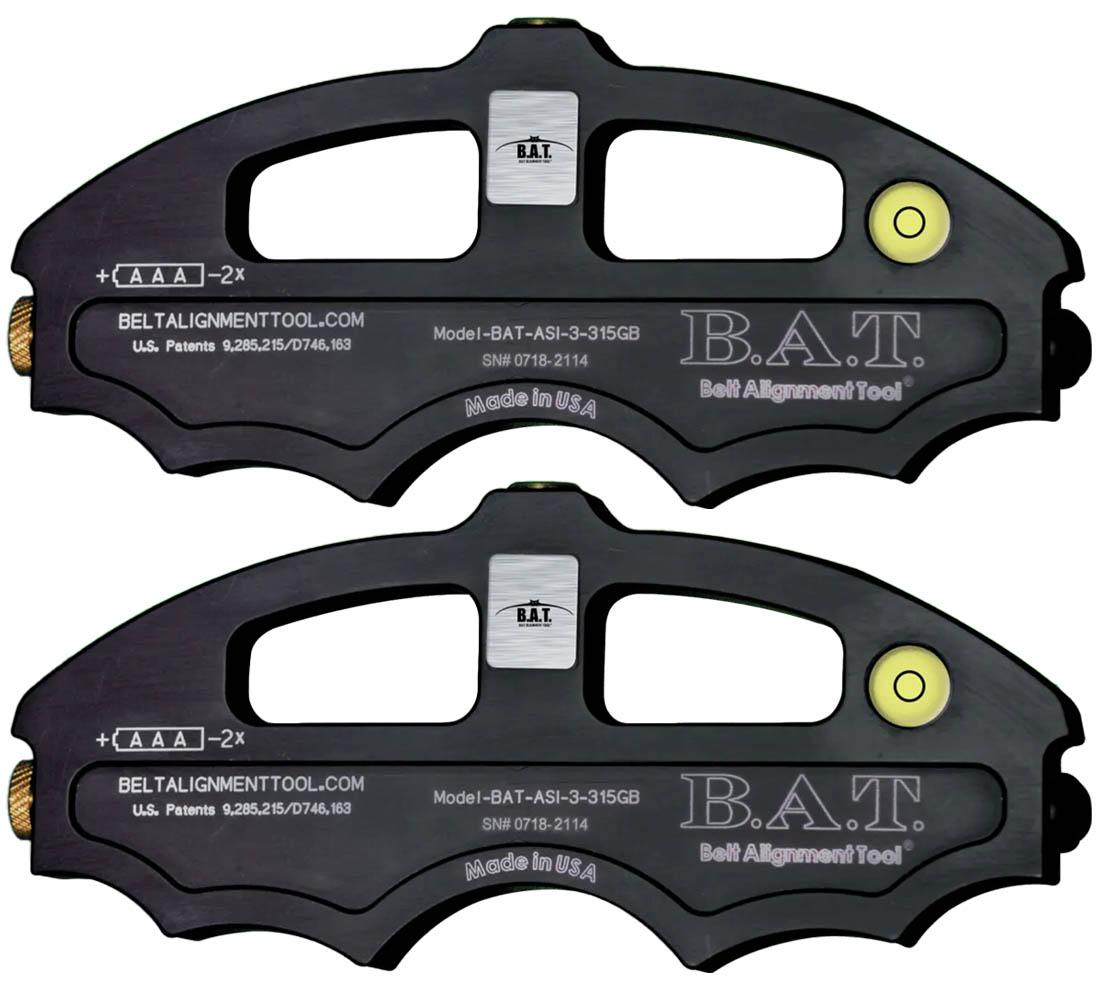 Belt Alignment Tool - Dual Green Lasers, Magnetic Mount | Reliability Concepts B.A.T.