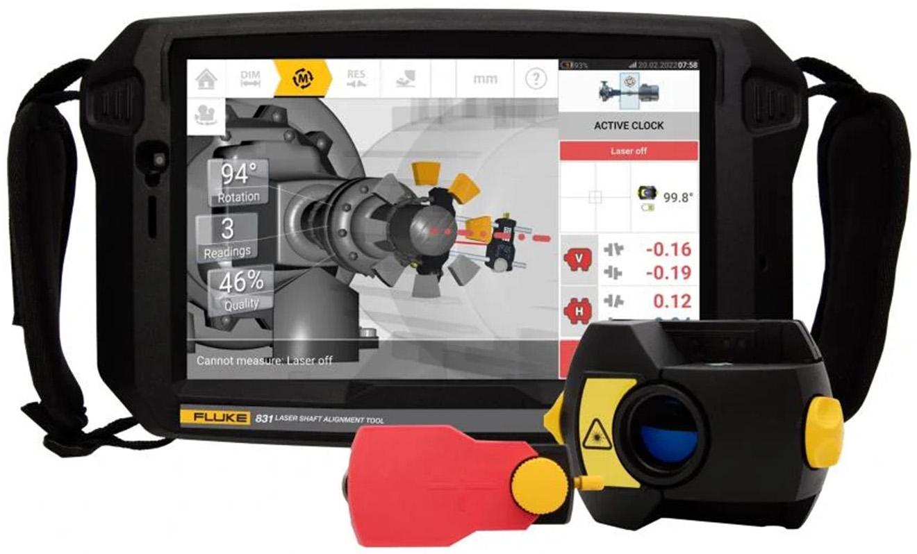 Laser Shaft Alignment Tool - Coaxial Laser, Vertical Machines | Fluke 831