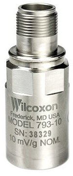 High Performance IEPE Accelerometer - Hermetically Sealed, 500g Range | Wilcoxon 793-10