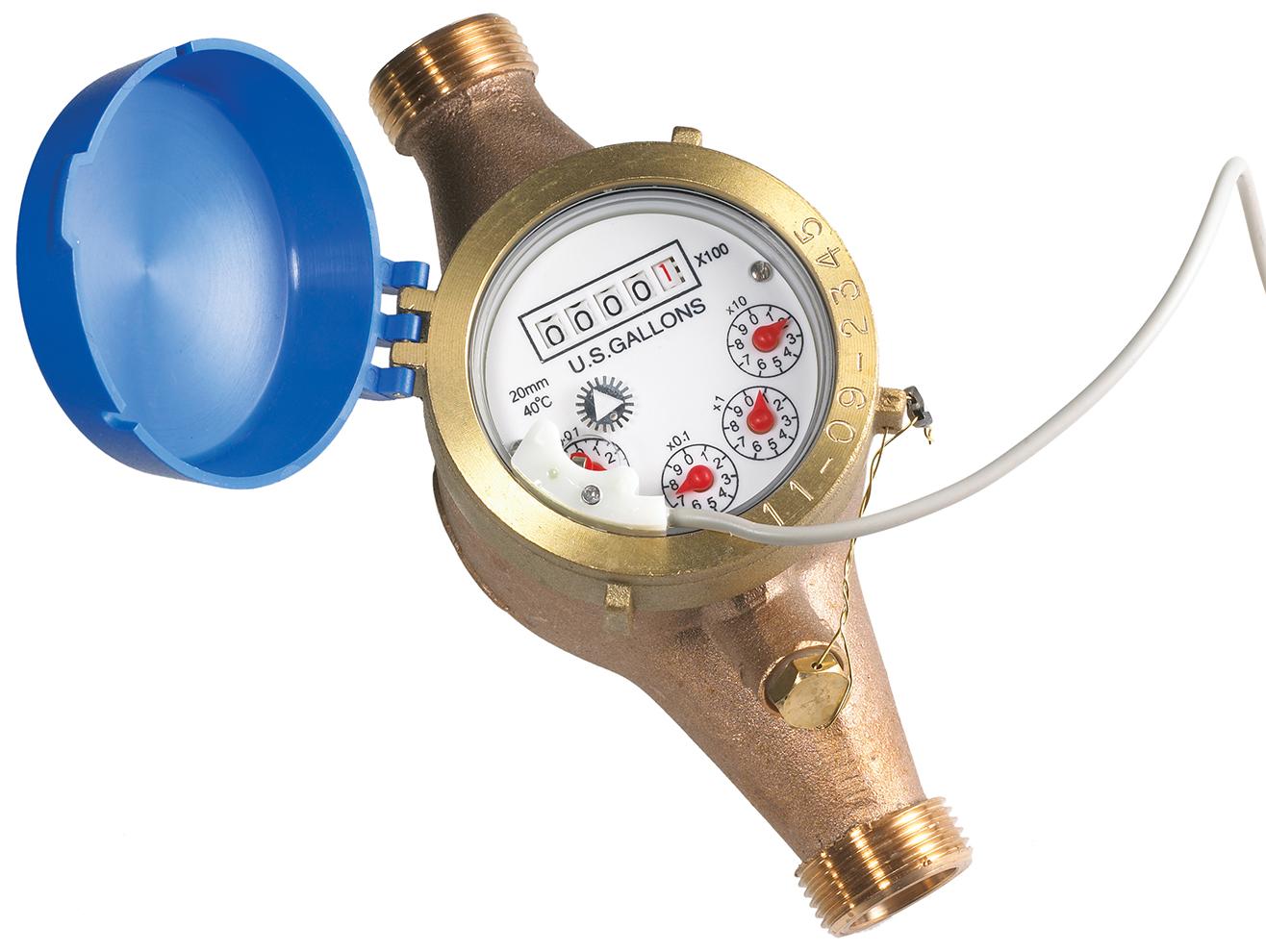 Multi-Jet Water Meter - NSF 61, EcoBrass, 105°F | AccentPDIR GLF Series