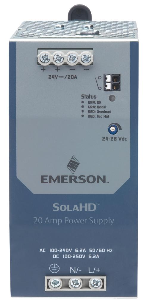 SolaHD SDN-D Series: High Performance DIN Rail Power Supply with 120% Power Boost