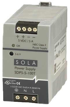SolaHD SDP Series Low Power DIN Rail Power Supply with Adjustable Output