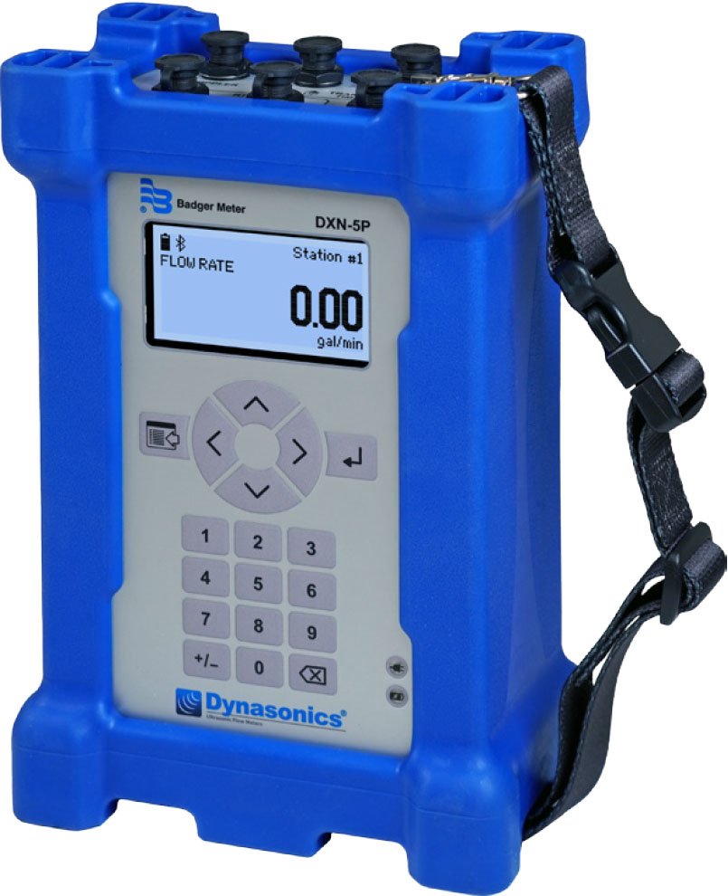 Portable Ultrasonic Flow Meter - Hybrid (Doppler/Transit Time) | Dynasonics DXN-5P