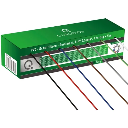 0.5 mm² PVC Stranded Wire Kit – 7 Colors 2 mm | QUADRIOS 19011CA087