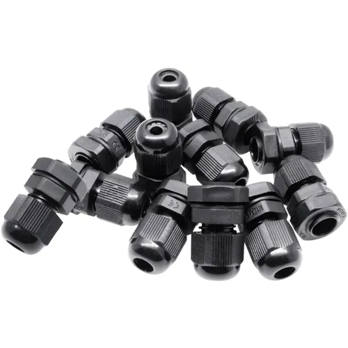 M12 Black Cable Gland Kit – 12pcs 3-6.5mm IP68 Waterproof | QUADRIOS 2102CA126