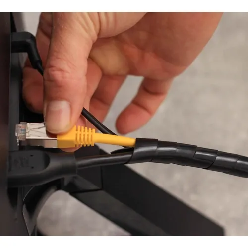 Spiral Cable Wrap – 12-70mm Bundle Diameter 10m Black PE | QUADRIOS 2111C146