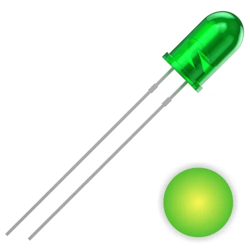 LED 5mm Green/Yellow 569nm 700mcd 30° THT | QUADRIOS 2111O158