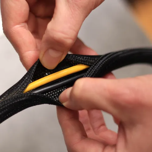 Self Closing Braided Sleeve – 32mm ID 32-33mm Range Black Polyester | QUADRIOS 23CA171