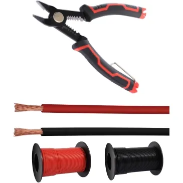 Two Spools of Wire and a Pair of Pliers That Actually Strip – QUADRIOS 23CW026 Kit